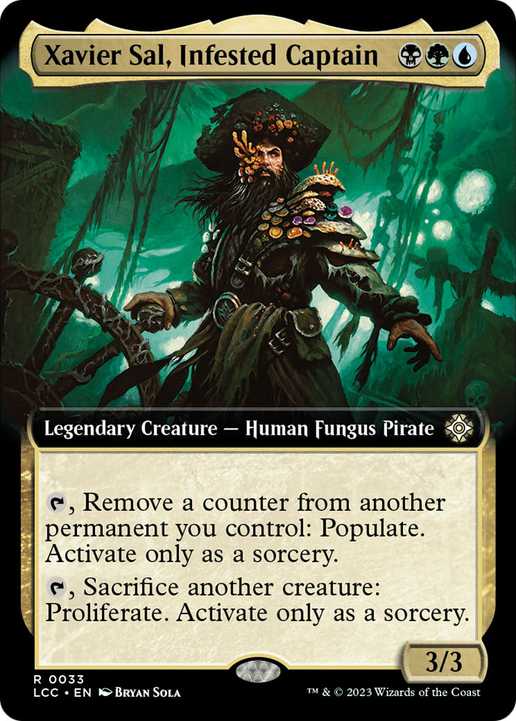 Xavier Sal, Infested Captain (Extended Art) [The Lost Caverns of Ixalan Commander] | Enigma On Main