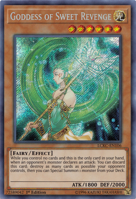 Goddess of Sweet Revenge [LCKC-EN106] Secret Rare | Enigma On Main