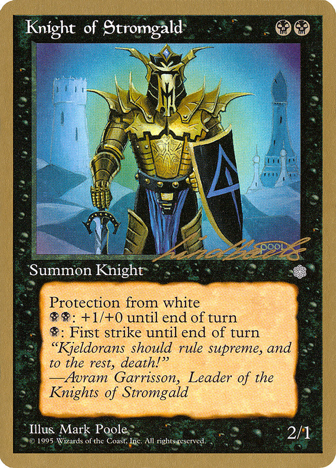 Knight of Stromgald (Leon Lindback) [Pro Tour Collector Set] | Enigma On Main