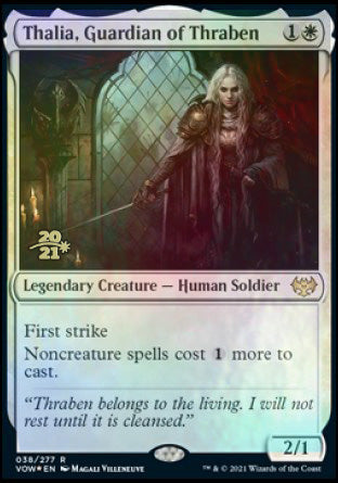 Thalia, Guardian of Thraben [Innistrad: Crimson Vow Prerelease Promos] | Enigma On Main