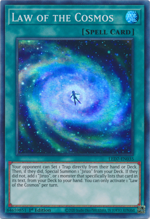 Law of the Cosmos [LED7-EN035] Super Rare | Enigma On Main