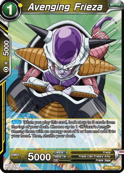 Avenging Frieza (Reprint) (BT1-089) [Battle Evolution Booster] | Enigma On Main