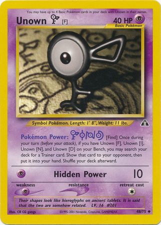 Unown [F] (48/75) [Neo Discovery Unlimited] | Enigma On Main