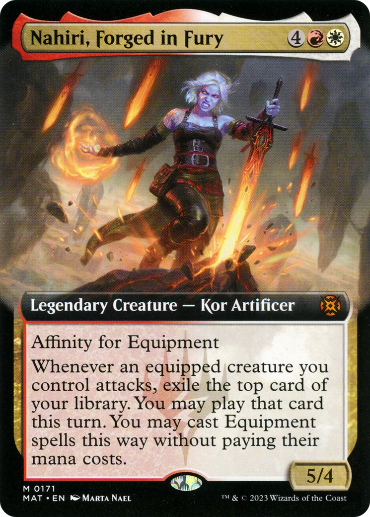 Nahiri, Forged in Fury (Extended Art) [March of the Machine: The Aftermath] | Enigma On Main