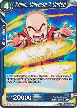 Krillin, Universe 7 United (DB1-025) [Dragon Brawl] | Enigma On Main