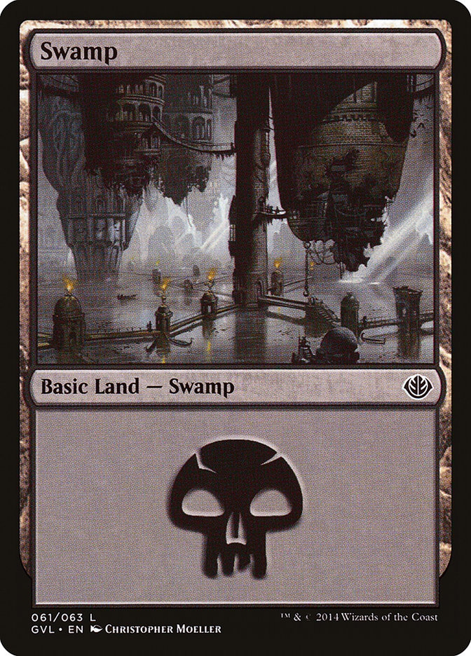 Swamp (61) (Garruk vs. Liliana) [Duel Decks Anthology] | Enigma On Main