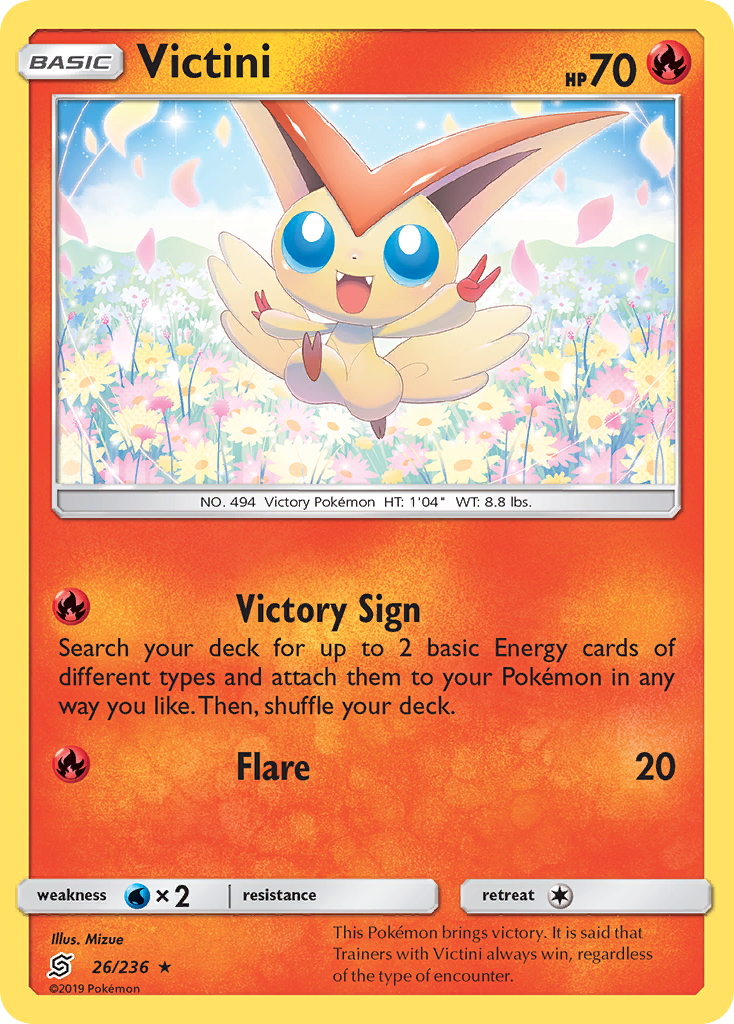 Victini (26/236) [Sun & Moon: Unified Minds] | Enigma On Main