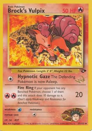 Brock's Vulpix (37/132) (W Stamped Promo) [Gym Challenge Unlimited] | Enigma On Main