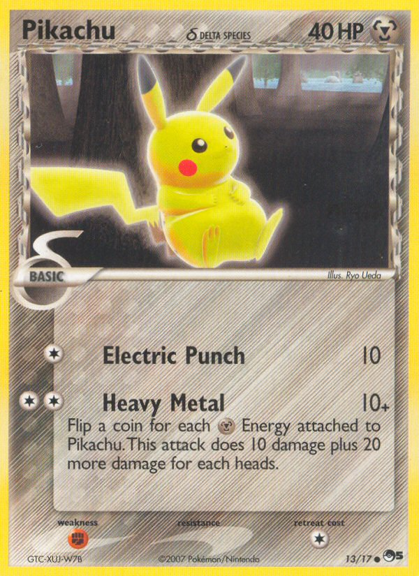 Pikachu (13/17) (Delta Species) [POP Series 5] | Enigma On Main