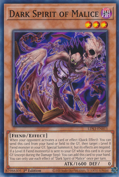 Dark Spirit of Malice [LDS3-EN011] Common | Enigma On Main