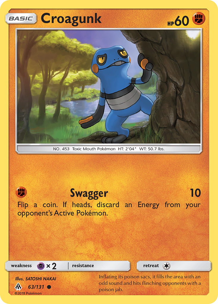 Croagunk (63/131) [Sun & Moon: Forbidden Light] | Enigma On Main