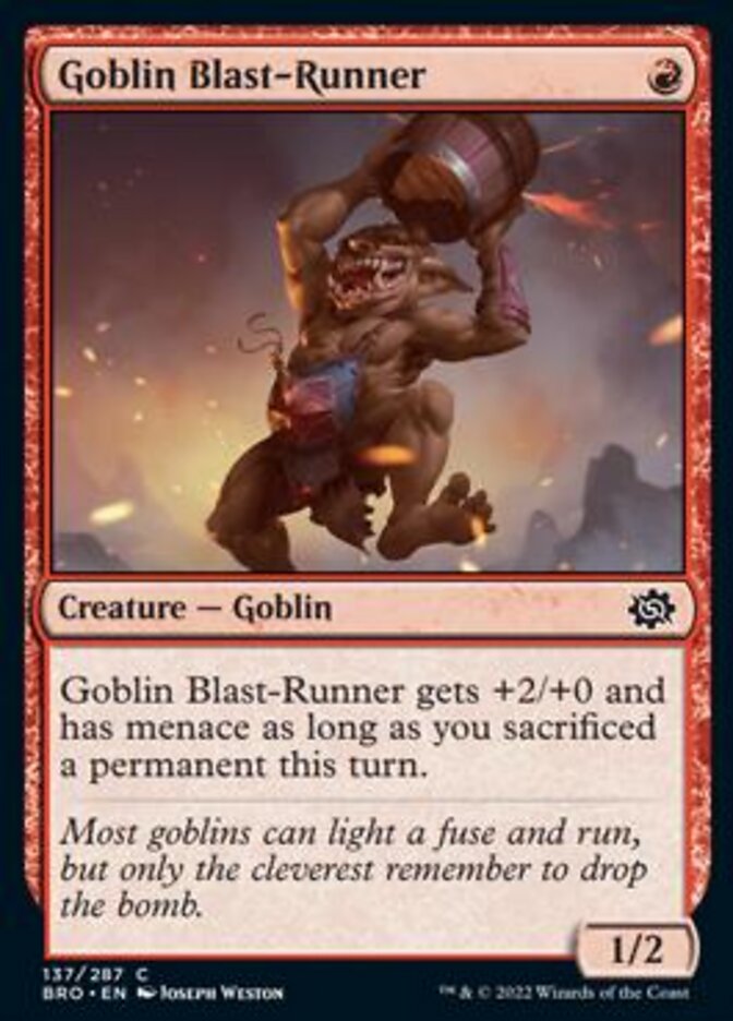 Goblin Blast-Runner [The Brothers' War] | Enigma On Main