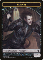 Vampire // Zombie Double-sided Token [Commander 2017 Tokens] | Enigma On Main