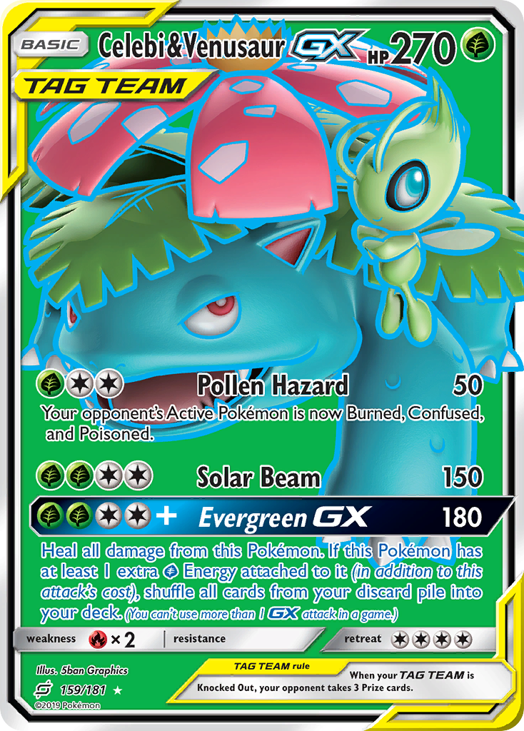 Celebi & Venusaur GX (159/181) [Sun & Moon: Team Up] | Enigma On Main