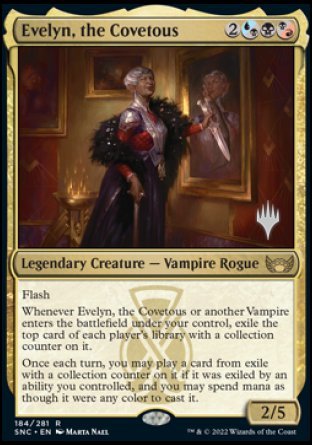 Evelyn, the Covetous (Promo Pack) [Streets of New Capenna Promos] | Enigma On Main