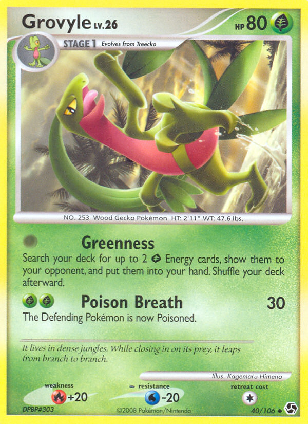 Grovyle (40/106) [Diamond & Pearl: Great Encounters] | Enigma On Main