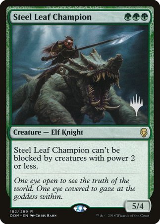 Steel Leaf Champion [Dominaria Promos] | Enigma On Main