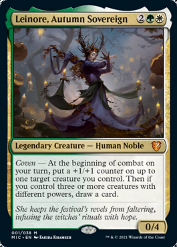 Leinore, Autumn Sovereign (Display Commander) [Innistrad: Midnight Hunt Commander] | Enigma On Main