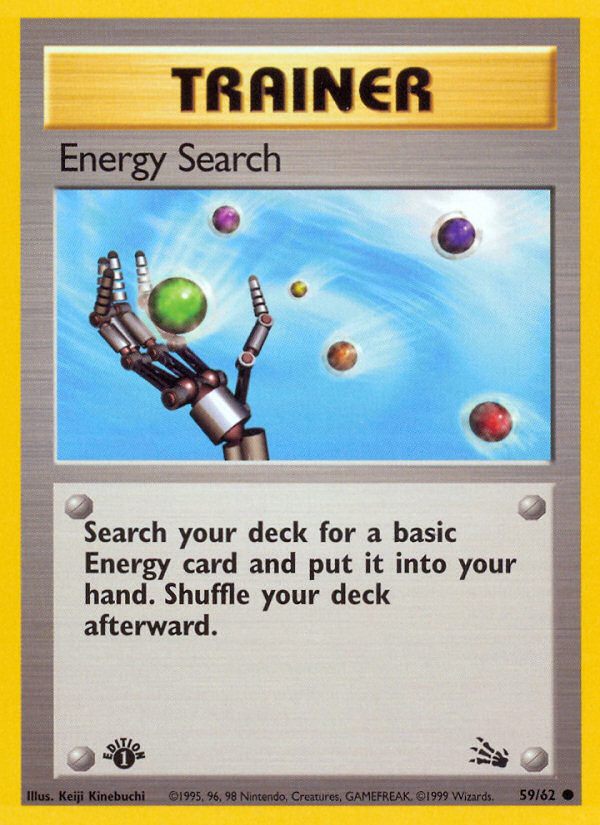 Energy Search (59/62) [Fossil 1st Edition] | Enigma On Main