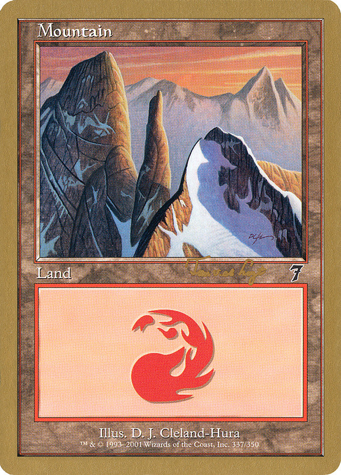 Mountain (337) (Tom van de Logt) [World Championship Decks 2001] | Enigma On Main