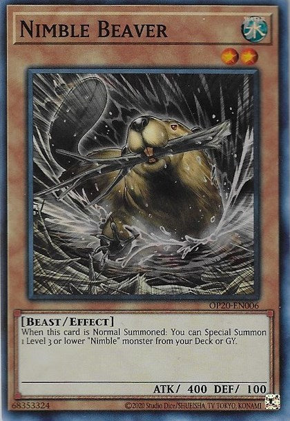 Nimble Beaver [OP20-EN006] Super Rare | Enigma On Main