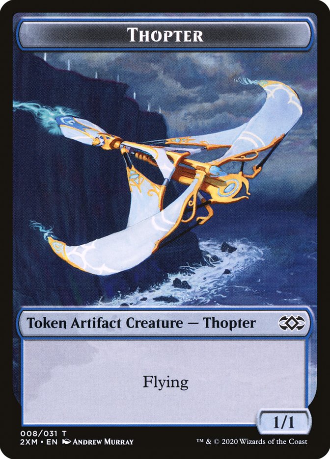 Myr (024) // Thopter (008) Double-sided Token [Double Masters Tokens] | Enigma On Main