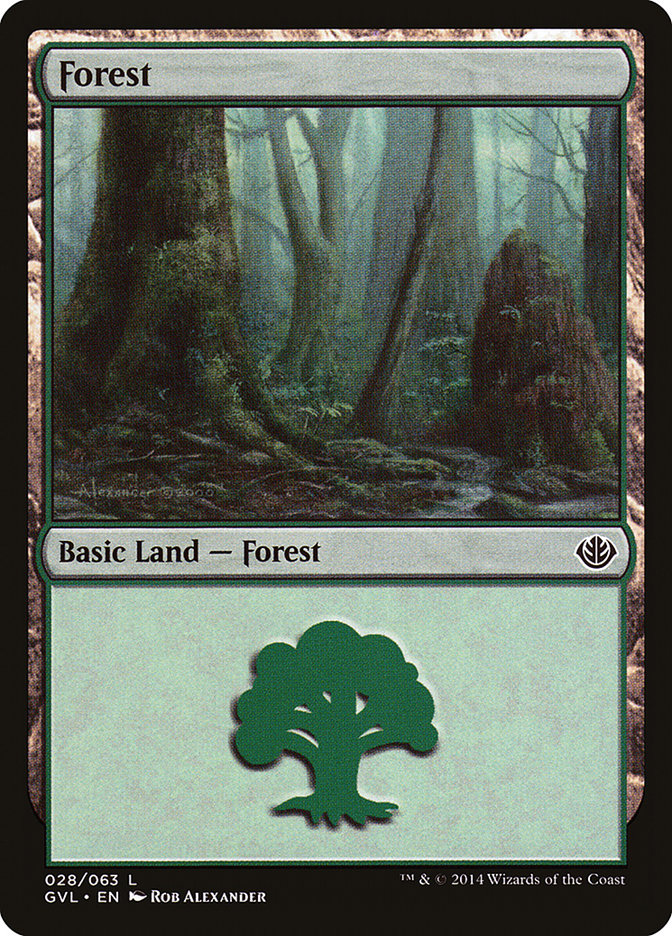 Forest (28) (Garruk vs. Liliana) [Duel Decks Anthology] | Enigma On Main