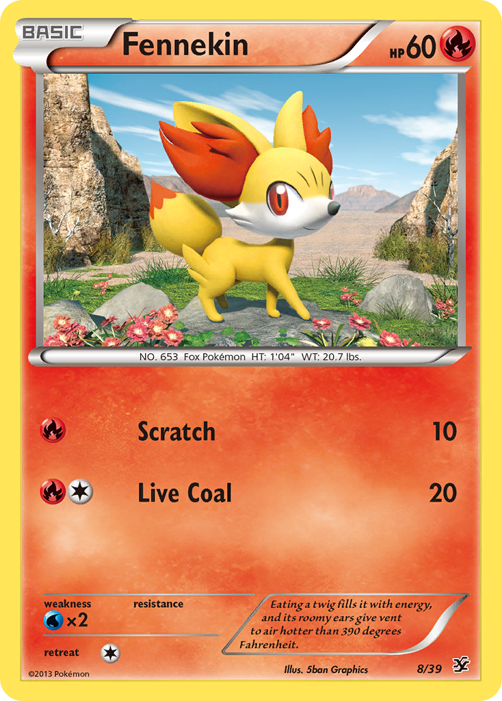 Fennekin (8/39) [XY: Kalos Starter Set] | Enigma On Main