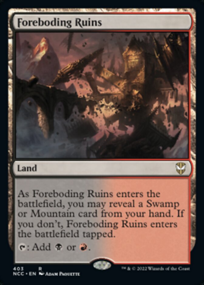 Foreboding Ruins [Streets of New Capenna Commander] | Enigma On Main