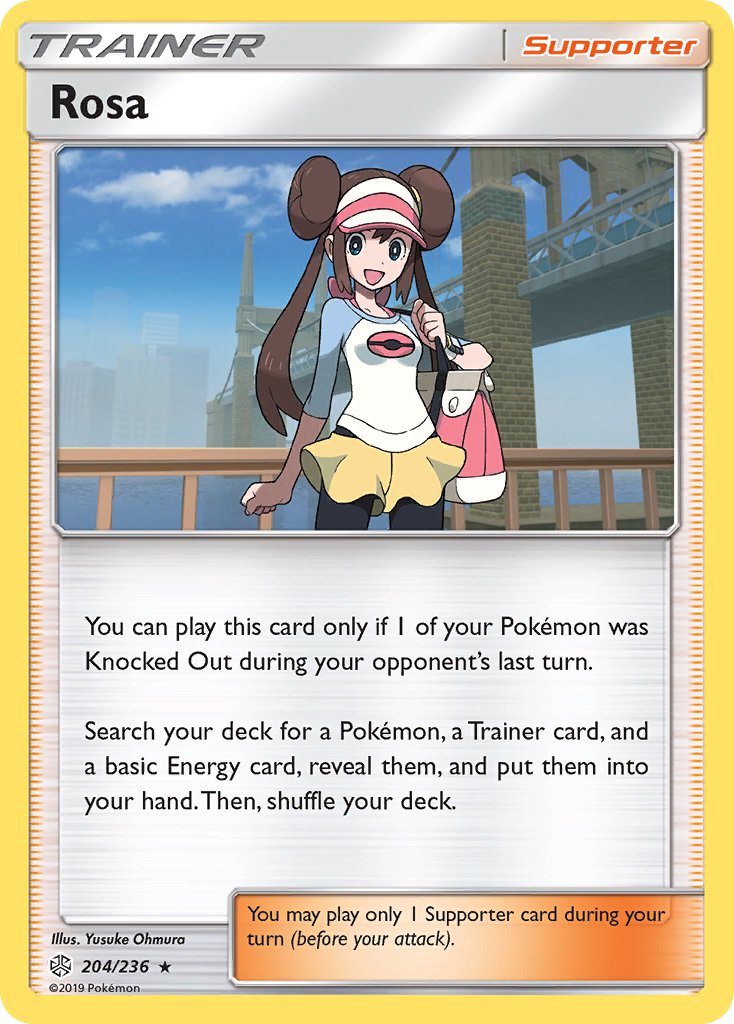 Rosa (204/236) (Theme Deck Exclusive) [Sun & Moon: Cosmic Eclipse] | Enigma On Main