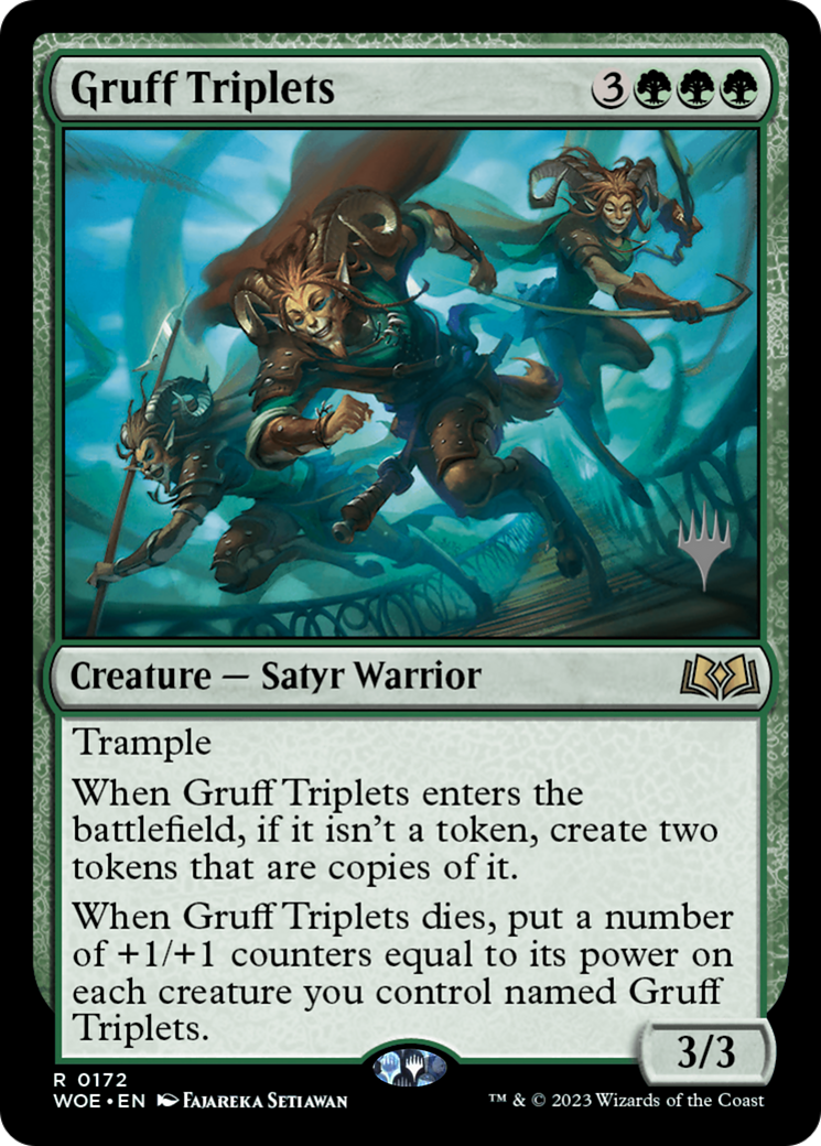 Gruff Triplets (Promo Pack) [Wilds of Eldraine Promos] | Enigma On Main