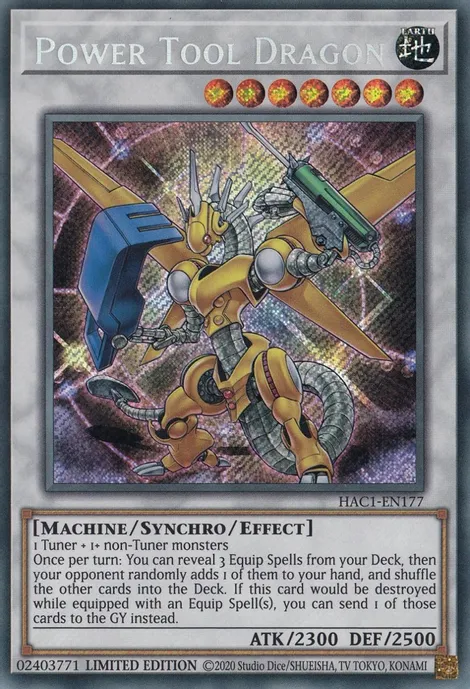 Power Tool Dragon [HAC1-EN177] Secret Rare | Enigma On Main