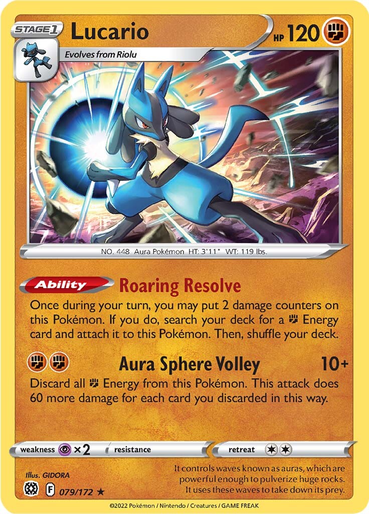 Lucario (079/172) [Sword & Shield: Brilliant Stars] | Enigma On Main