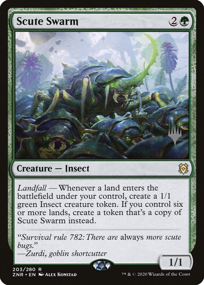 Scute Swarm (Promo Pack) [Zendikar Rising Promos] | Enigma On Main