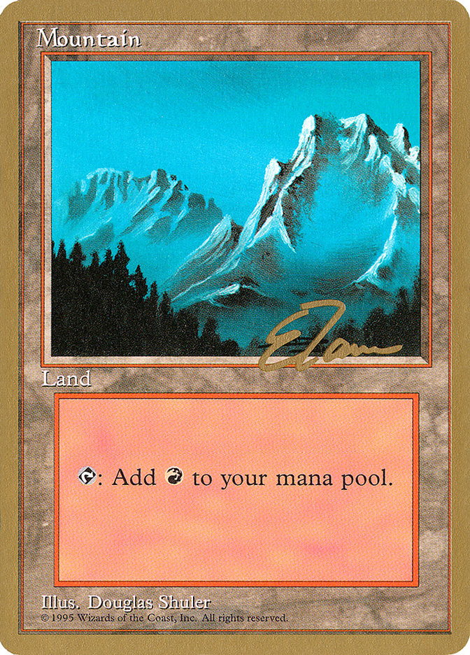 Mountain (et374) (Eric Tam) [Pro Tour Collector Set] | Enigma On Main