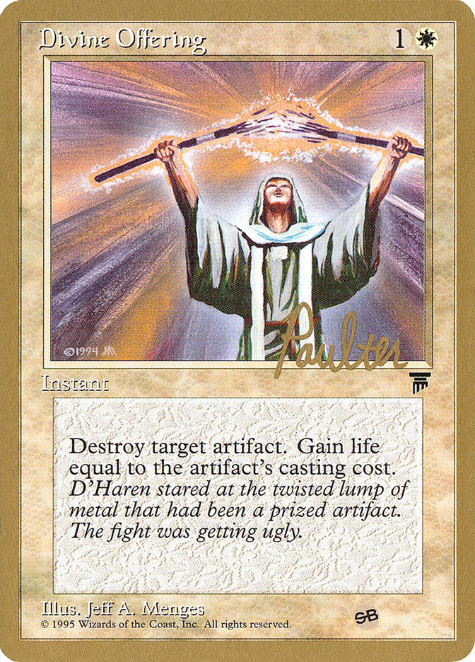 Divine Offering (Preston Poulter) (SB) [Pro Tour Collector Set] | Enigma On Main