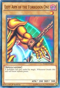 Left Arm of the Forbidden One (A) [King of Games: Yugi's Legendary Decks] [YGLD-ENA21] | Enigma On Main