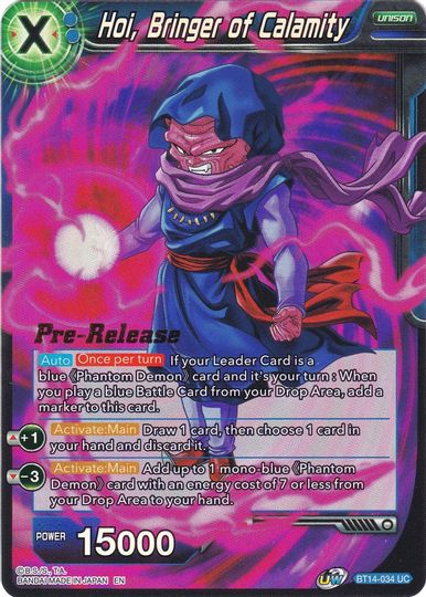 Hoi, Bringer of Calamity (BT14-034) [Cross Spirits Prerelease Promos] | Enigma On Main