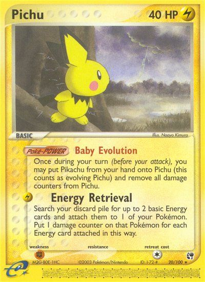 Pichu (20/100) [EX: Sandstorm] | Enigma On Main