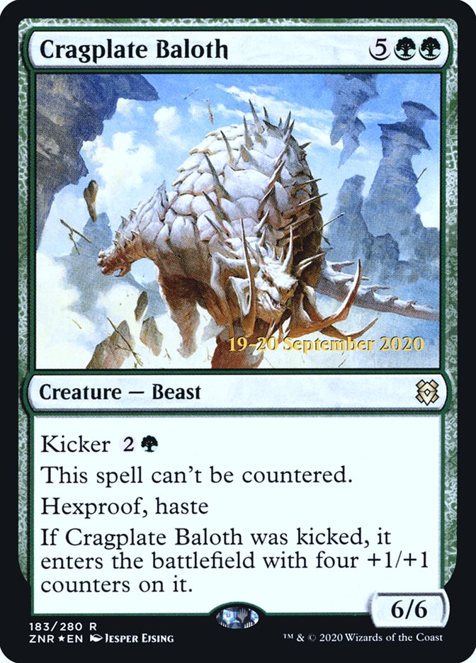 Cragplate Baloth  [Zendikar Rising Prerelease Promos] | Enigma On Main