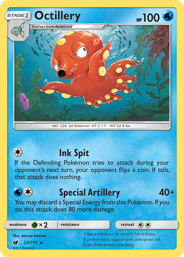 Octillery (23/111) [Sun & Moon: Crimson Invasion] | Enigma On Main