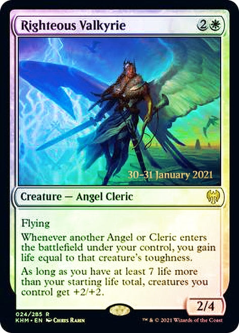 Righteous Valkyrie  [Kaldheim Prerelease Promos] | Enigma On Main