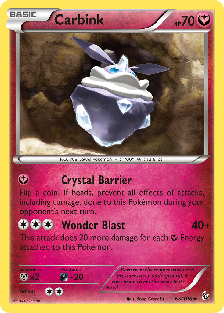 Carbink (68/106) (Theme Deck Exclusive) [XY: Flashfire] | Enigma On Main