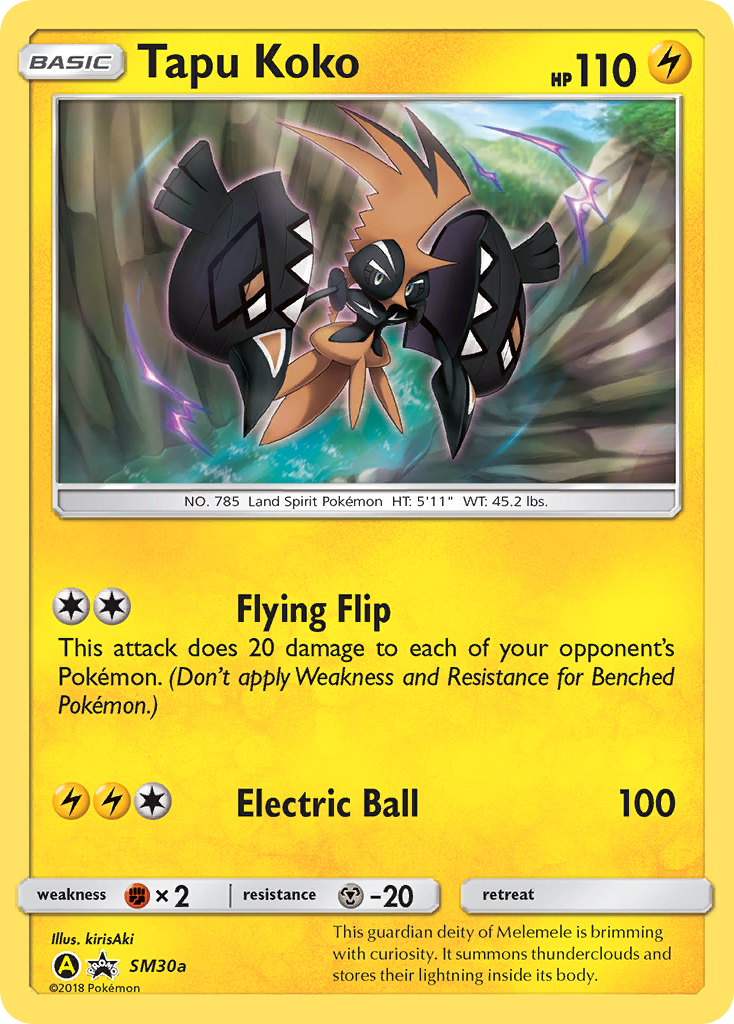 Tapu Koko (SM30a) [Sun & Moon: Black Star Promos] | Enigma On Main