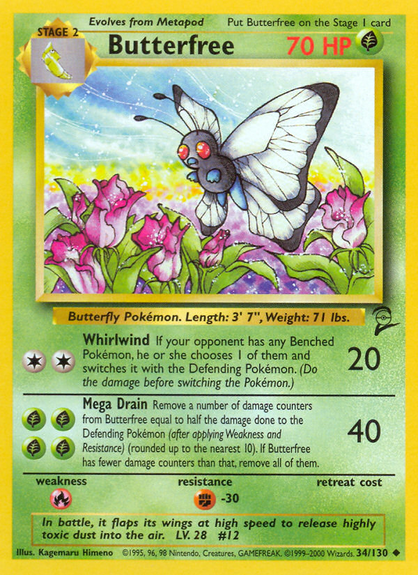 Butterfree (34/130) [Base Set 2] | Enigma On Main