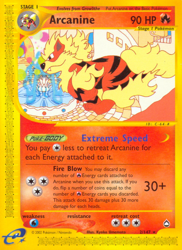 Arcanine (2/147) [Aquapolis] | Enigma On Main