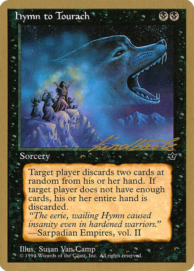 Hymn to Tourach (Wolf) (Leon Lindback) [Pro Tour Collector Set] | Enigma On Main