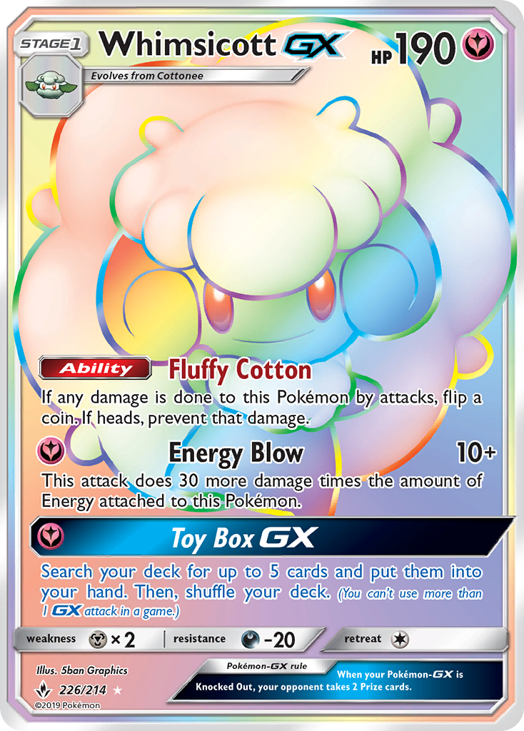 Whimsicott GX (226/214) [Sun & Moon: Unbroken Bonds] | Enigma On Main