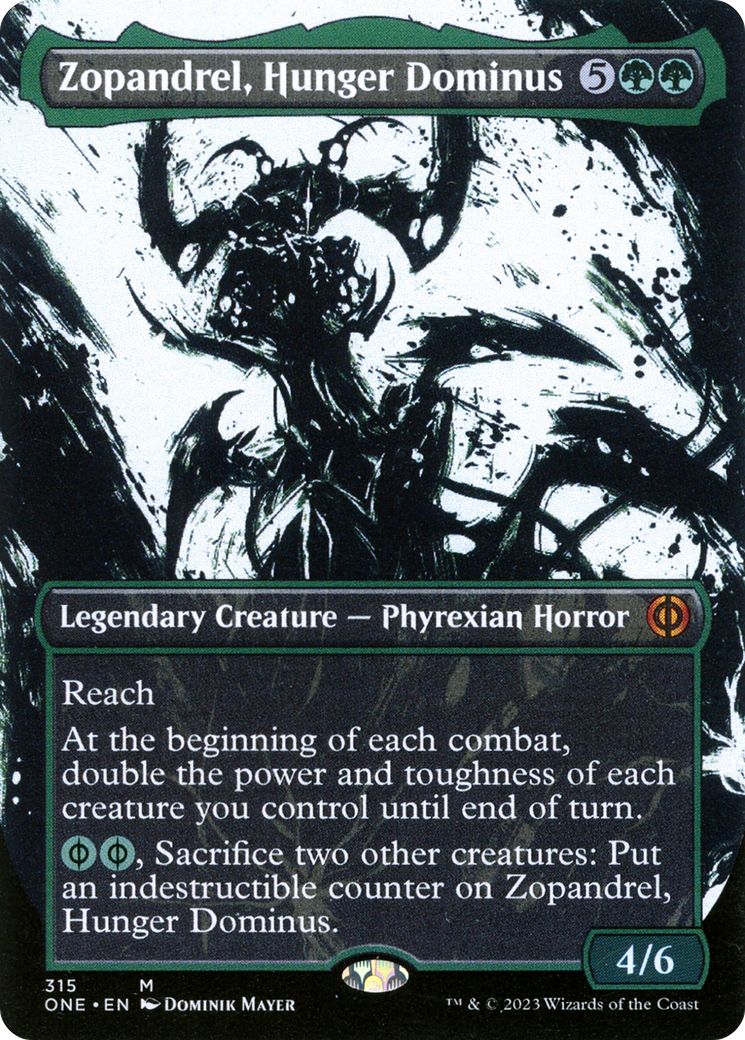 Zopandrel, Hunger Dominus (Borderless Ichor) [Phyrexia: All Will Be One] | Enigma On Main