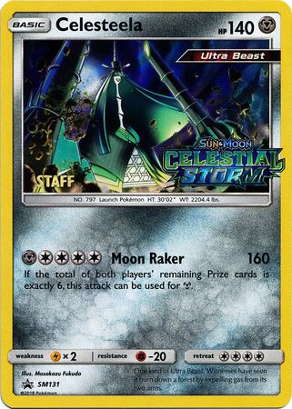 Celesteela (SM131) (Staff Prerelease Promo) [Sun & Moon: Black Star Promos] | Enigma On Main